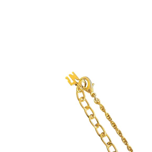 Nina Ricci Crystal Logo Pendant Necklace - Picture 3 of 3